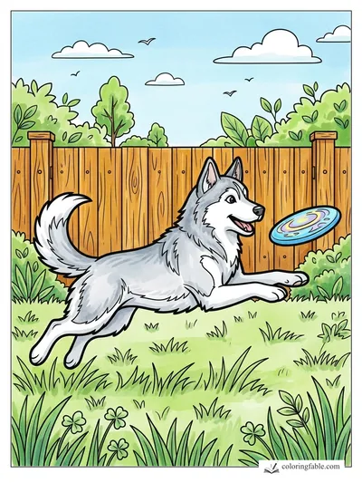Colored example of this coloring page