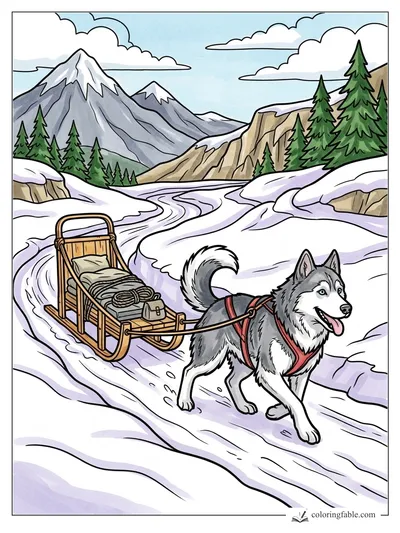 Colored example of this coloring page