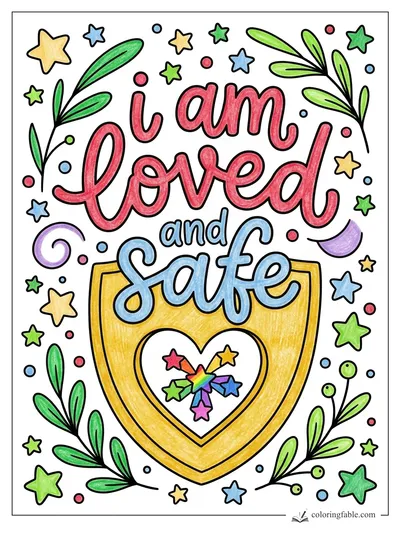 Colored example of this coloring page
