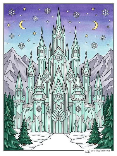 Colored example of this coloring page