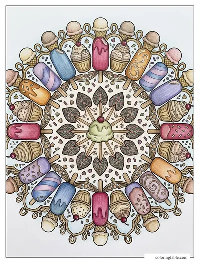 Colored example of this coloring page