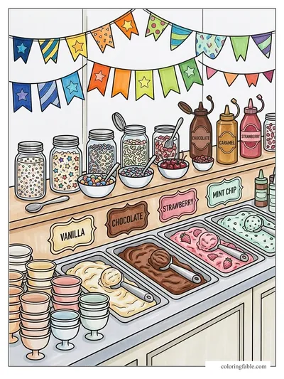 Colored example of this coloring page