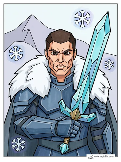 Colored example of this coloring page