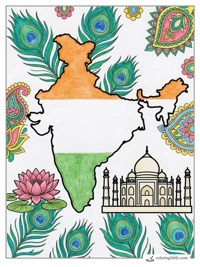 Colored example of this coloring page