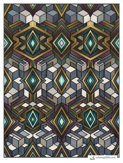 Colored example of this coloring page