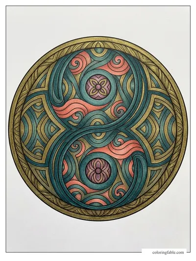 Colored example of this coloring page