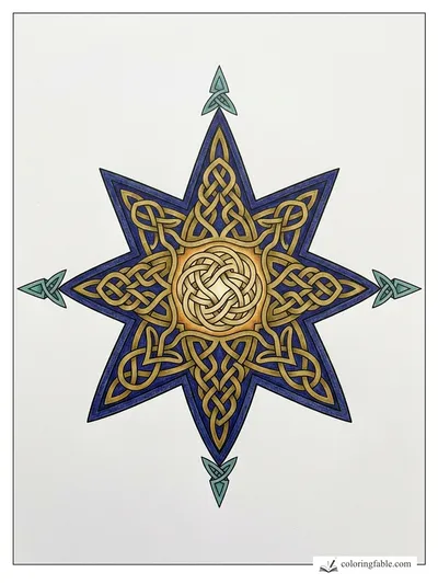 Colored example of this coloring page