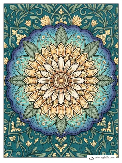 Colored example of this coloring page