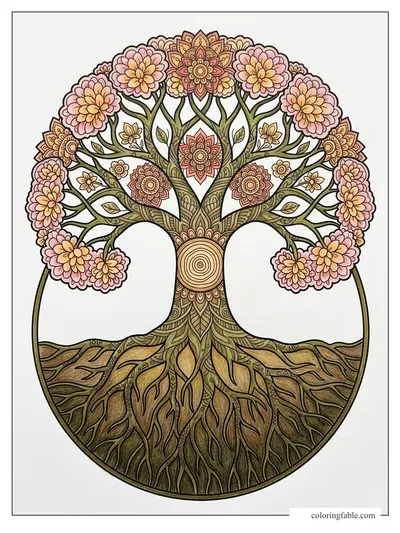 Colored example of this coloring page