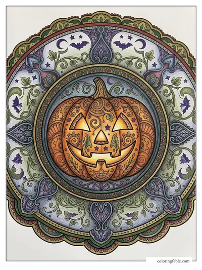 Colored example of this coloring page