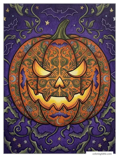 Colored example of this coloring page