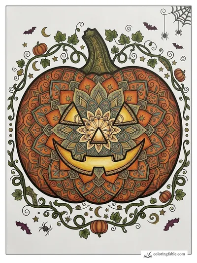 Colored example of this coloring page