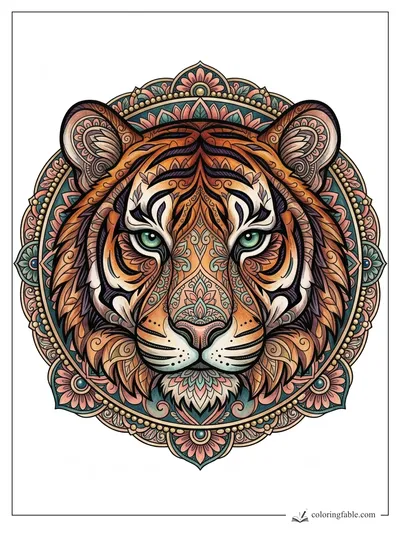 Colored example of this coloring page