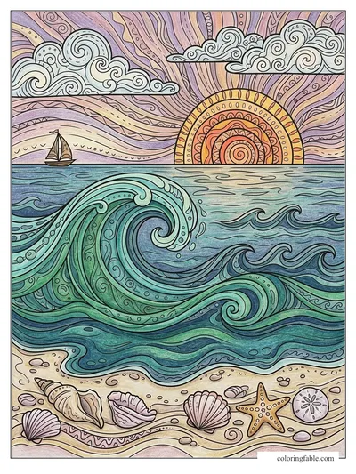 Colored example of this coloring page