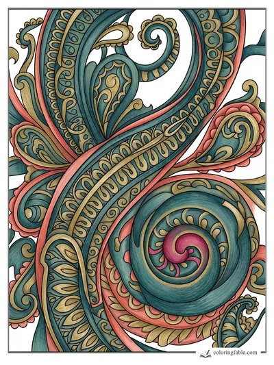 Colored example of this coloring page