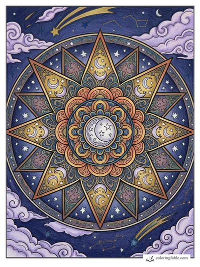Colored example of this coloring page