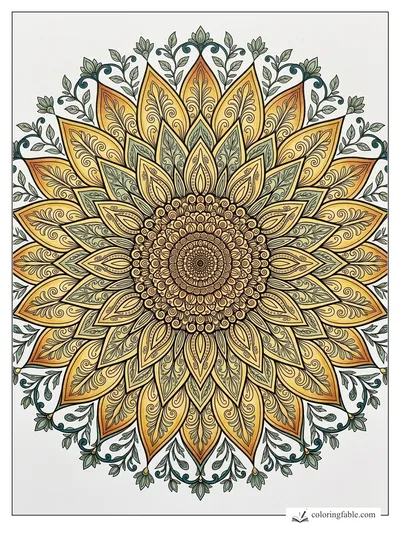 Colored example of this coloring page