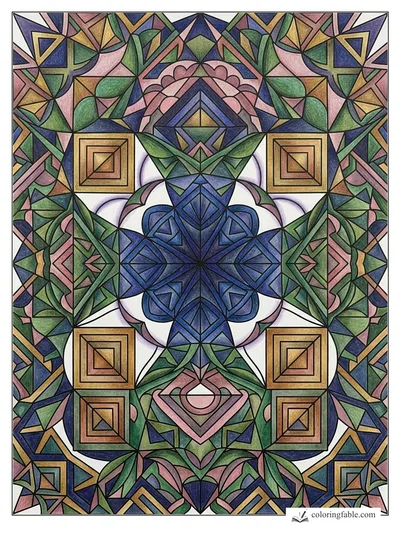 Colored example of this coloring page