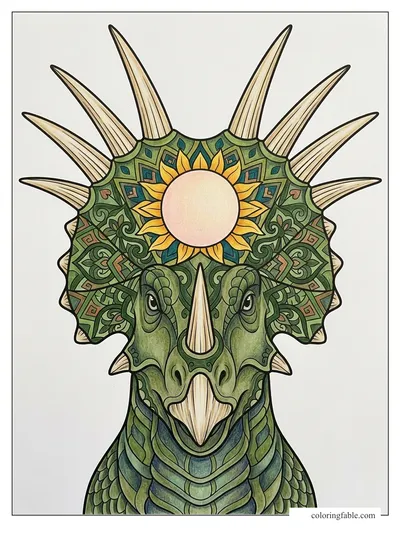 Colored example of this coloring page