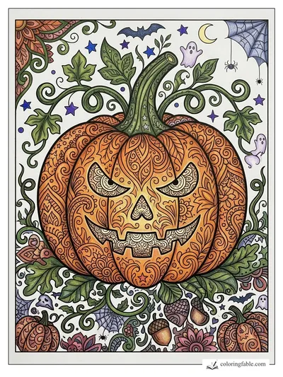 Colored example of this coloring page