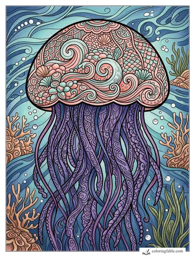 Colored example of this coloring page
