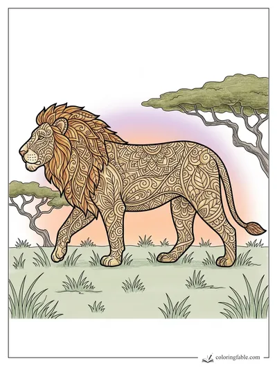 Colored example of this coloring page