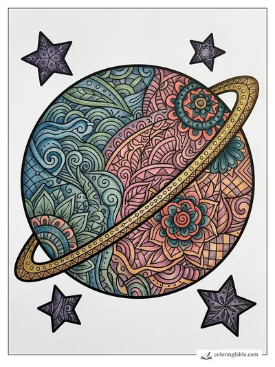 Colored example of this coloring page