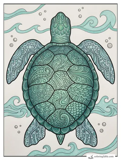 Colored example of this coloring page