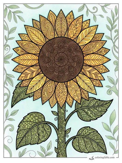 Colored example of this coloring page