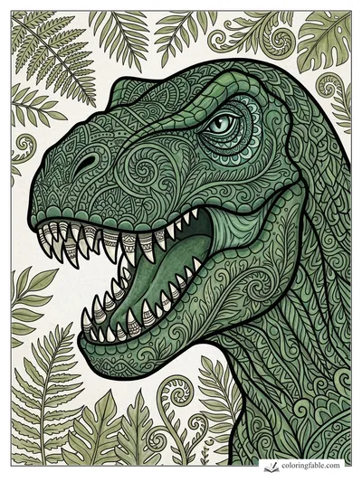 Colored example of this coloring page