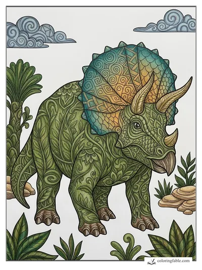Colored example of this coloring page