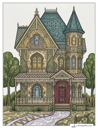 Colored example of this coloring page
