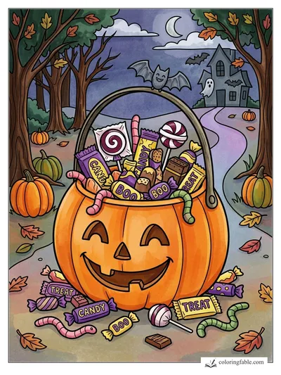 Colored example of this coloring page