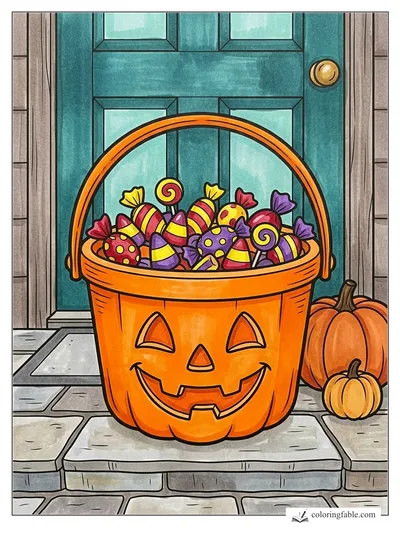 Colored example of this coloring page