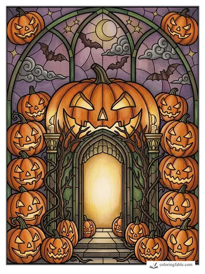 Colored example of this coloring page