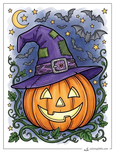 Colored example of this coloring page