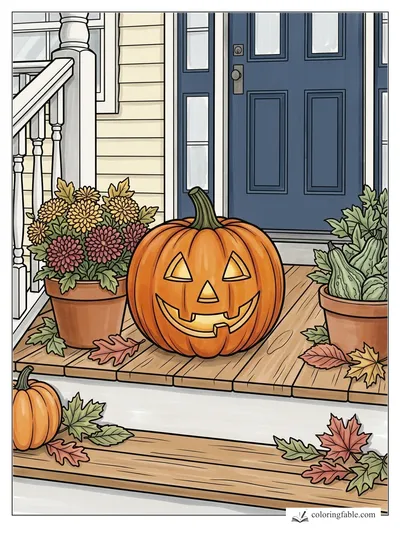 Colored example of this coloring page