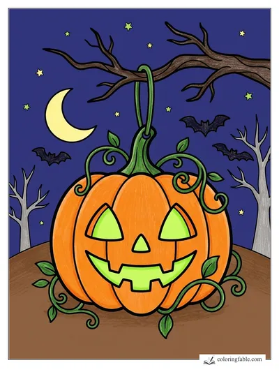 Colored example of this coloring page