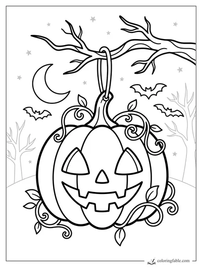 Dibujos de de miedo para colorear: ejemplo