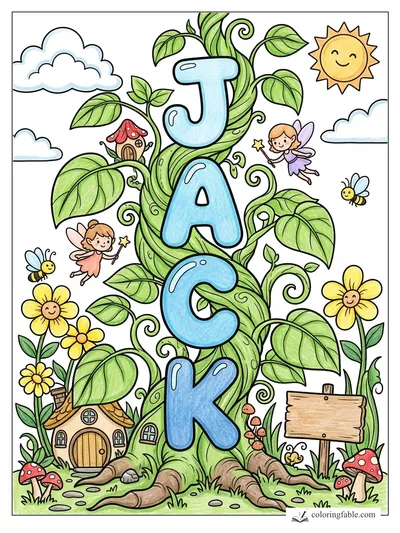 Colored example of this coloring page