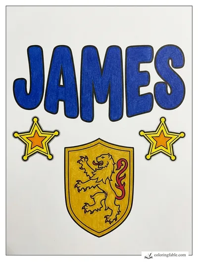 Colored example of this coloring page