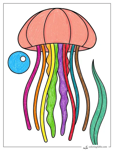 Colored example of this coloring page
