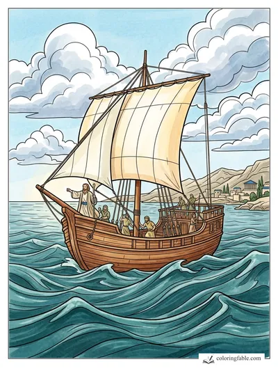 Colored example of this coloring page