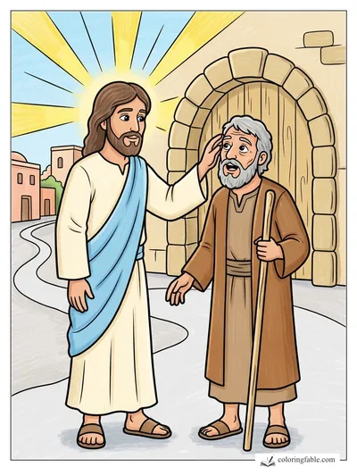Colored example of this coloring page