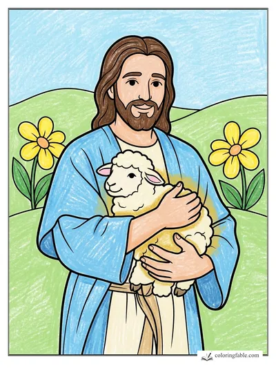 Colored example of this coloring page