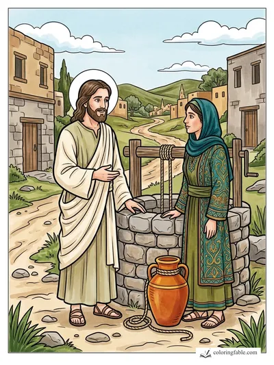 Colored example of this coloring page