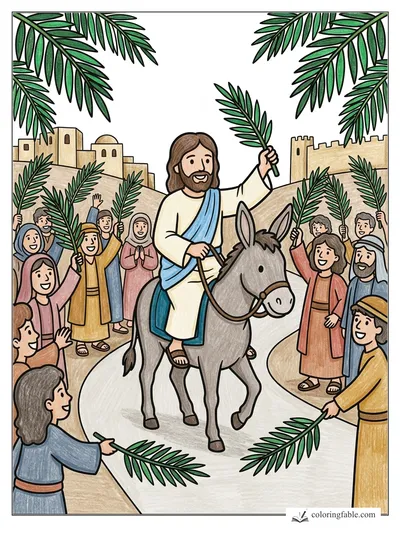 Colored example of this coloring page