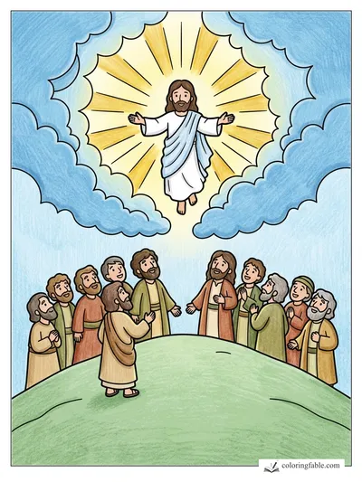 Colored example of this coloring page