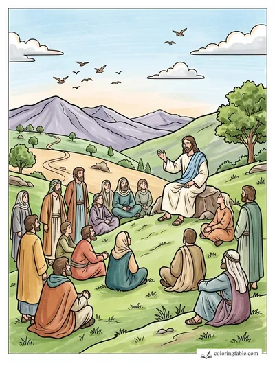 Colored example of this coloring page