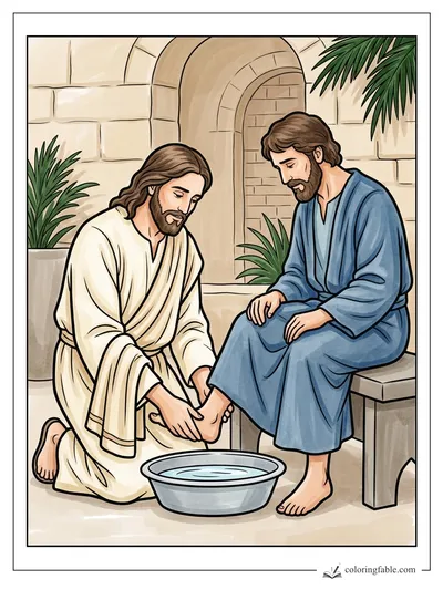 Colored example of this coloring page